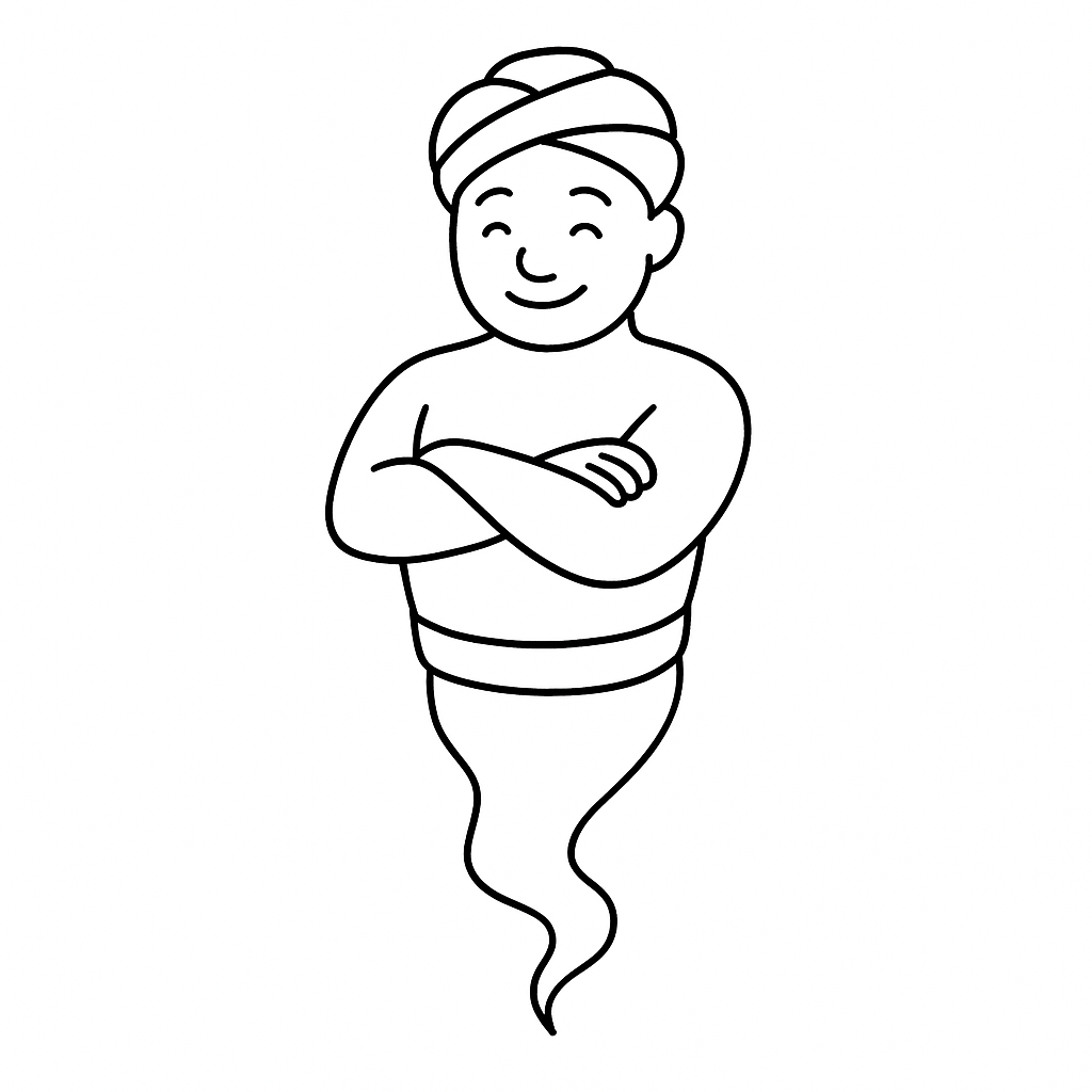 Djinn einfach für Kinder