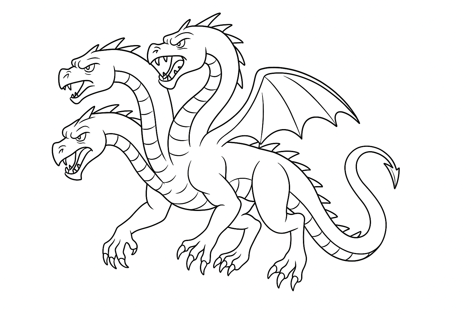 Mythologische Hydra zum Ausdrucken