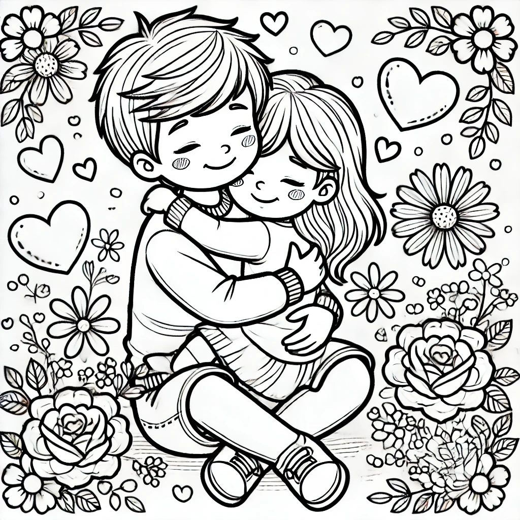 Vater und Kind liebevoll umarmt zum Vatertag