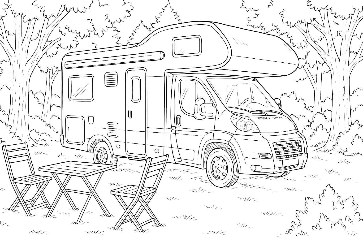 Autocaravana en Camping