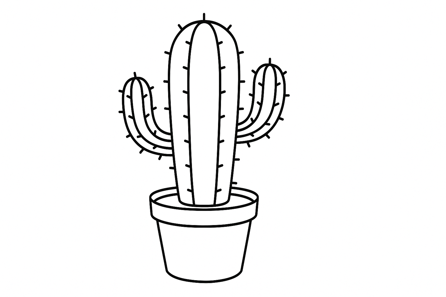 Cactus en maceta