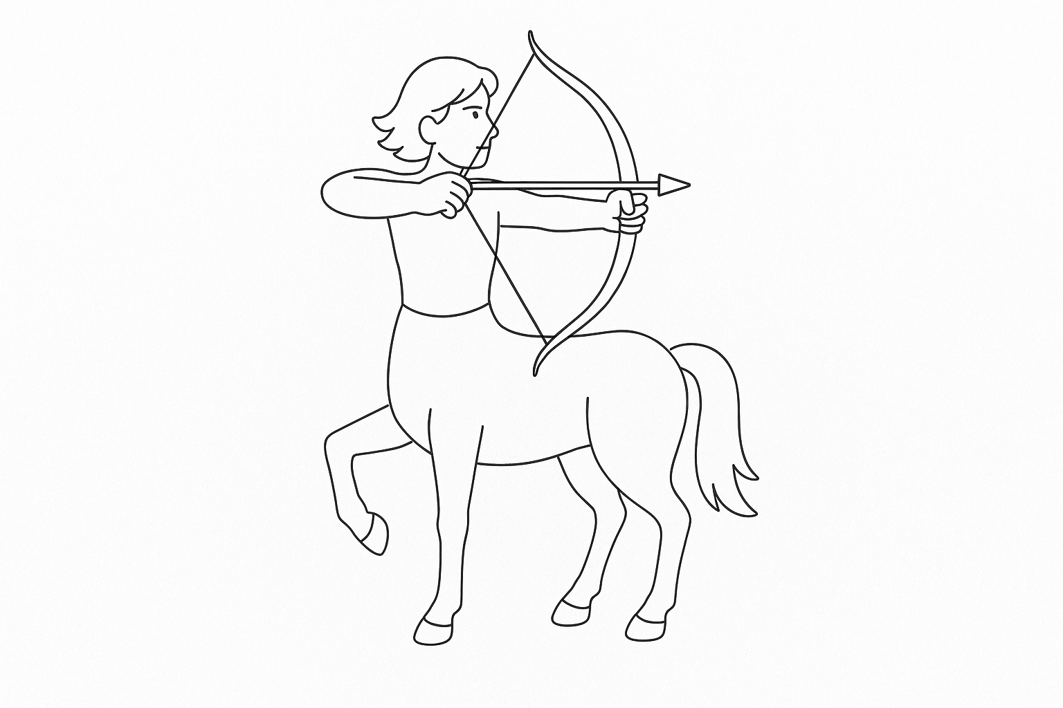 Centauro con arco y flechas