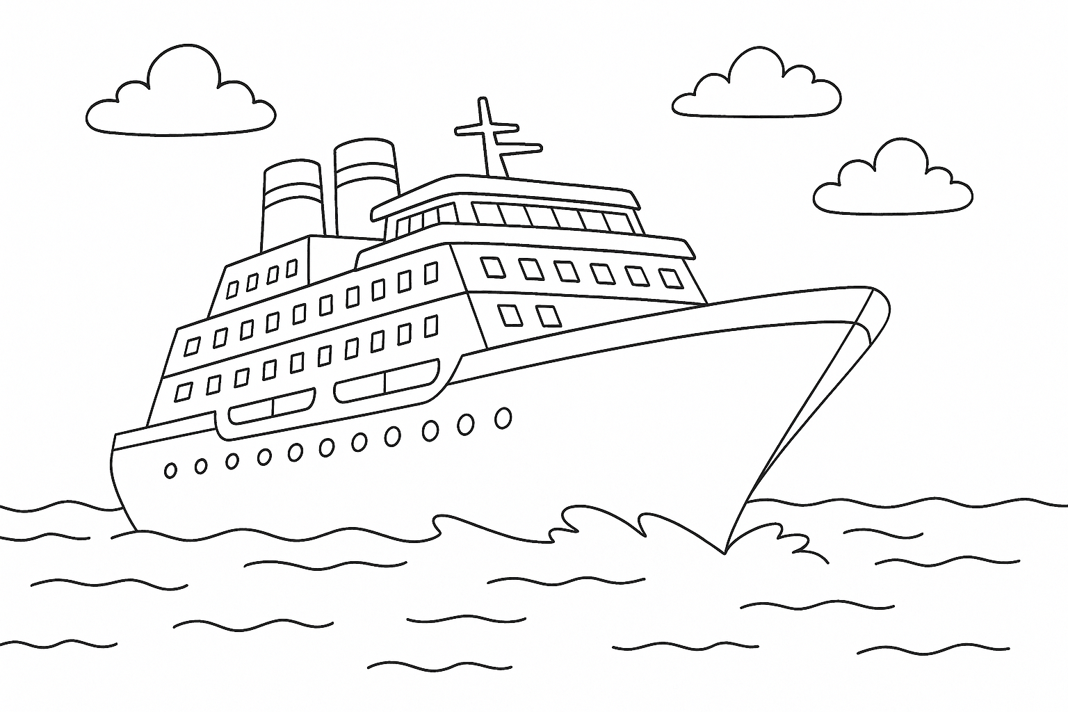 Crucero en alta mar