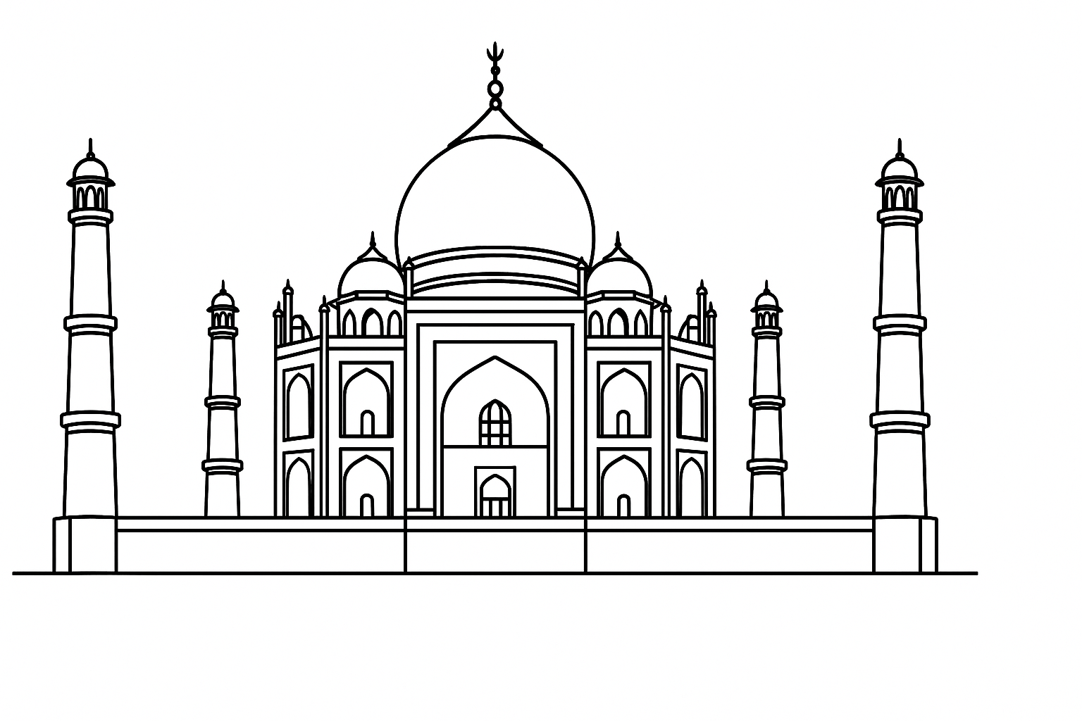 Monumento indio Taj Mahal