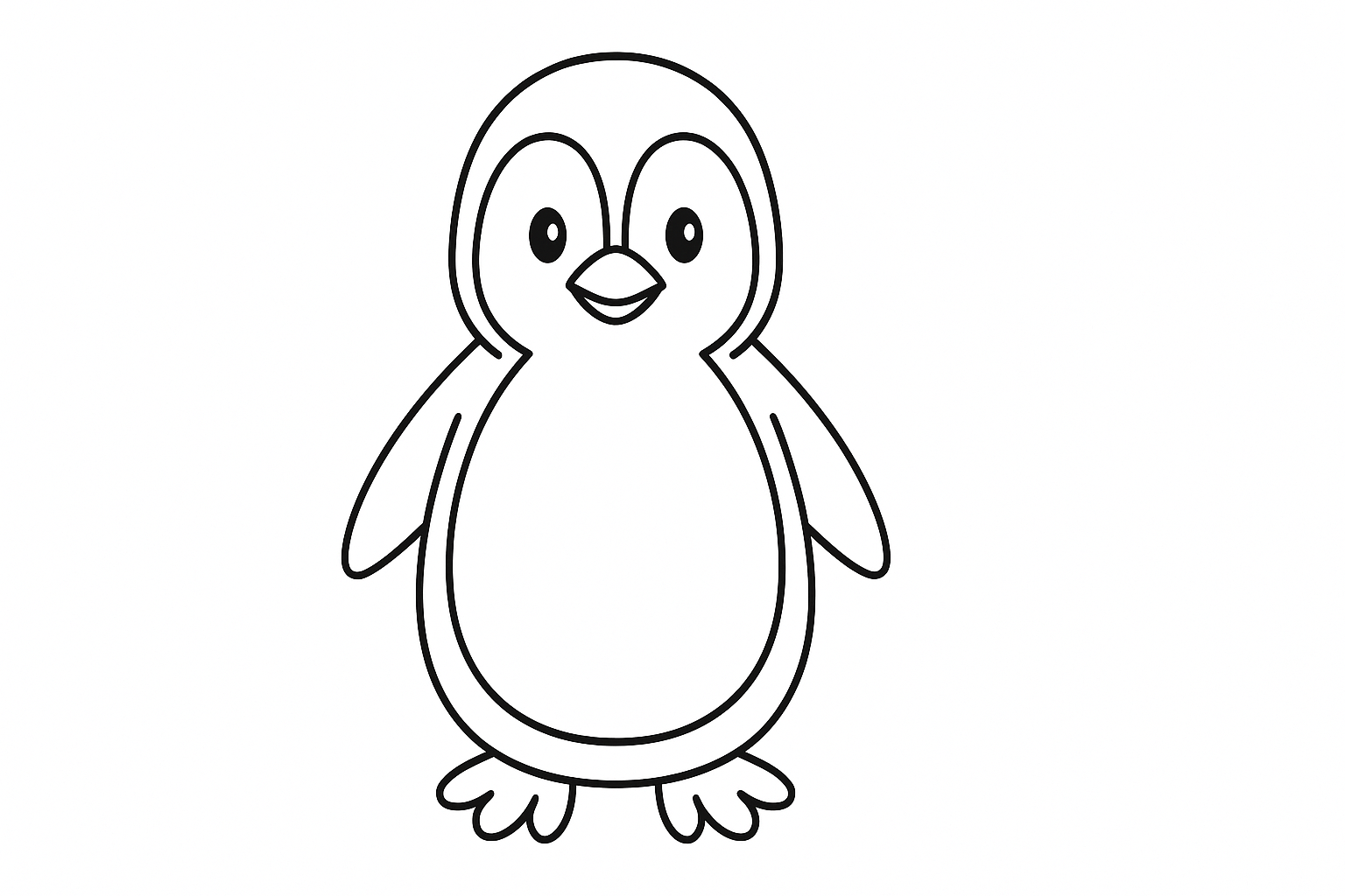 Motivo animal pingüino para niños