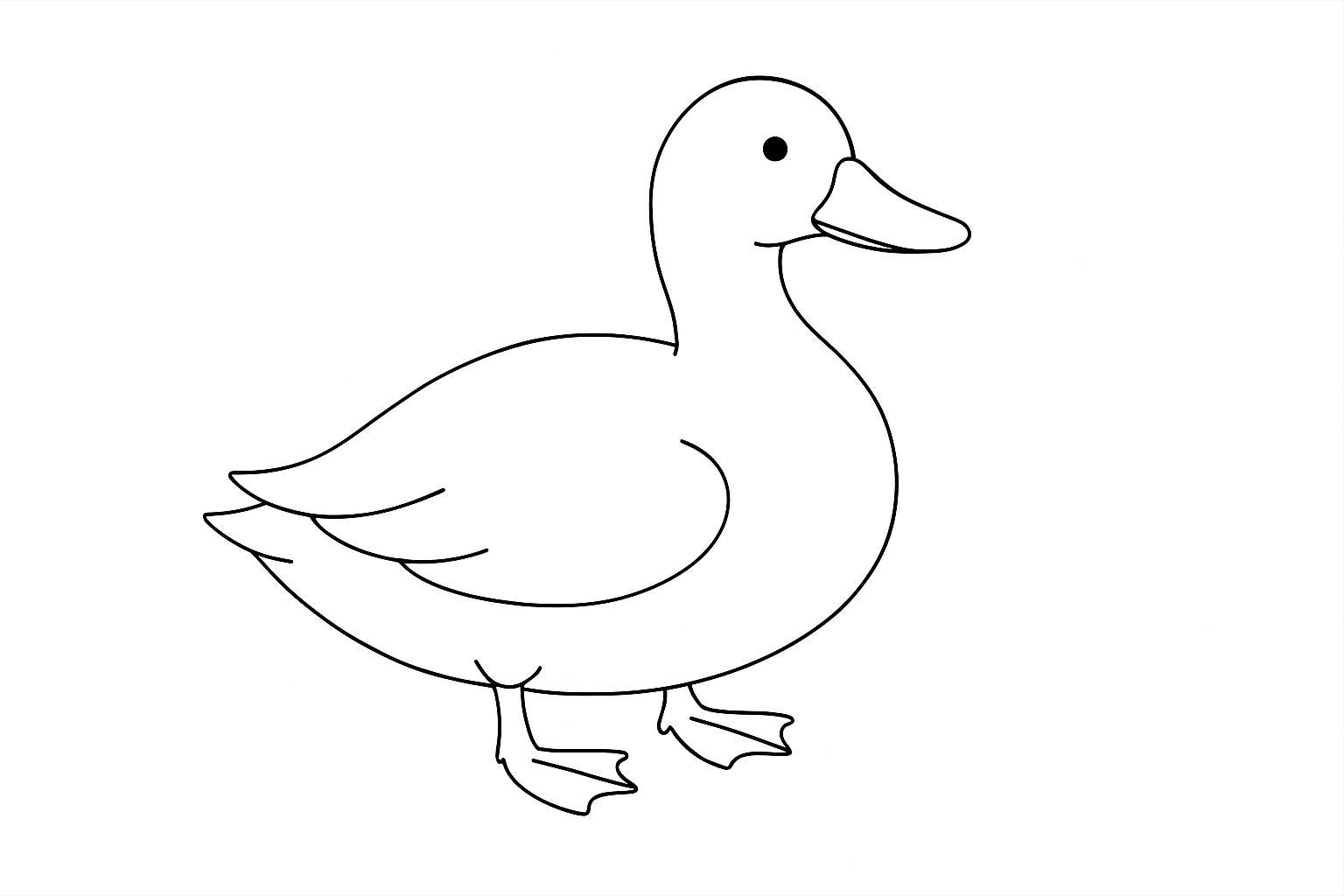 Pato para imprimir para niños