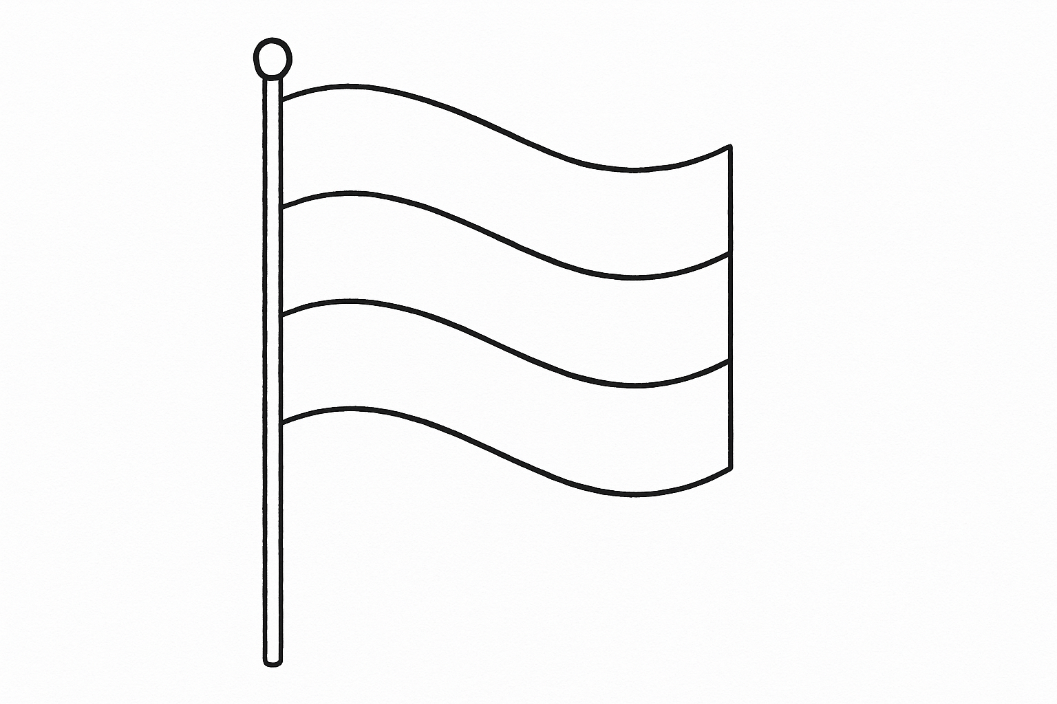 Página para colorear Bandera de Alemania – Descarga gratuita para niños