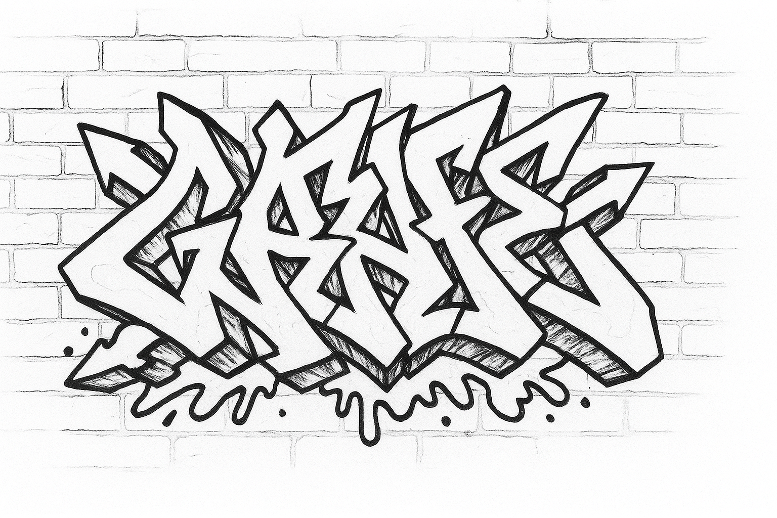 Página para colorear graffiti – descarga gratis, street art