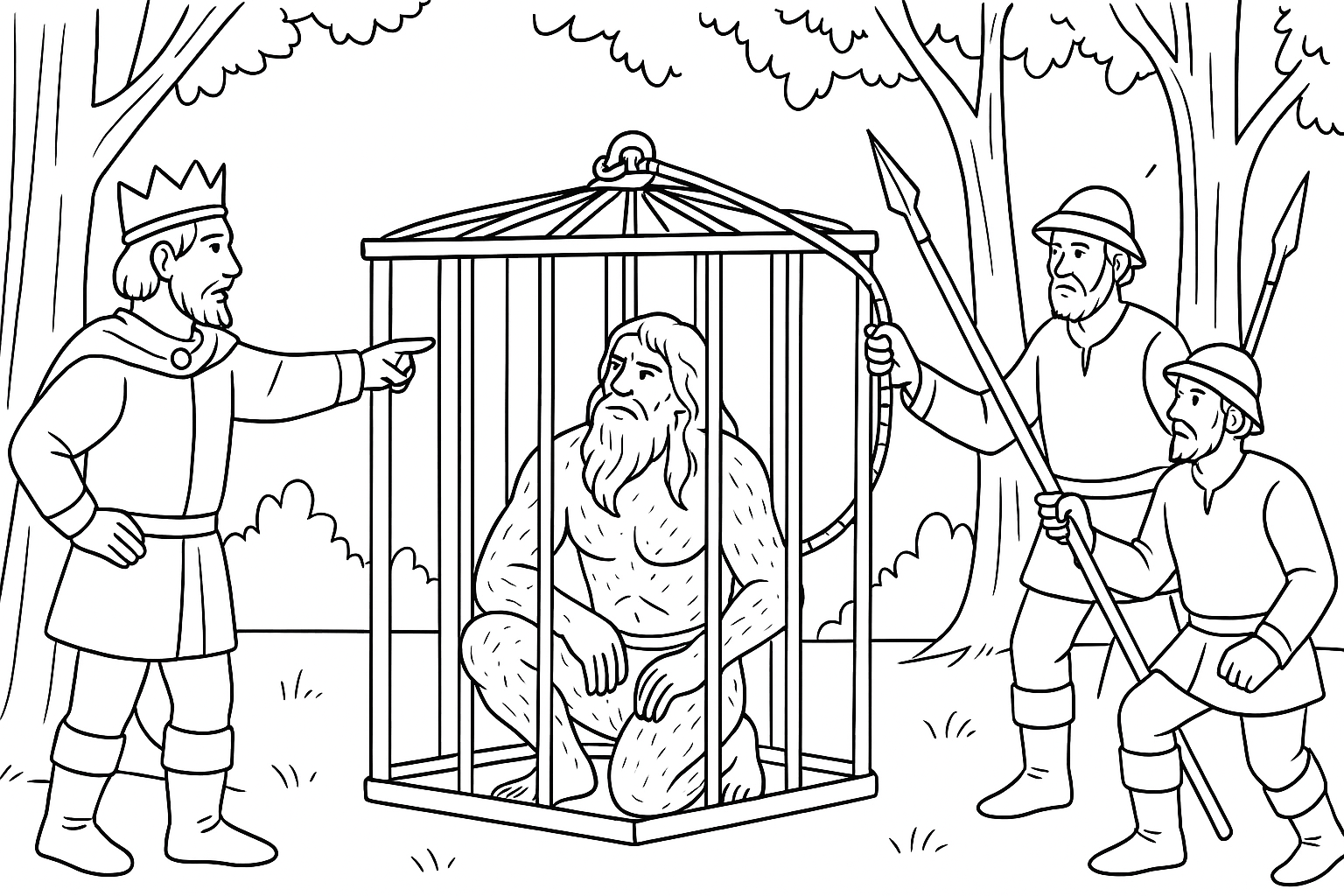 Página para colorear Juan de Hierro – PDF gratis