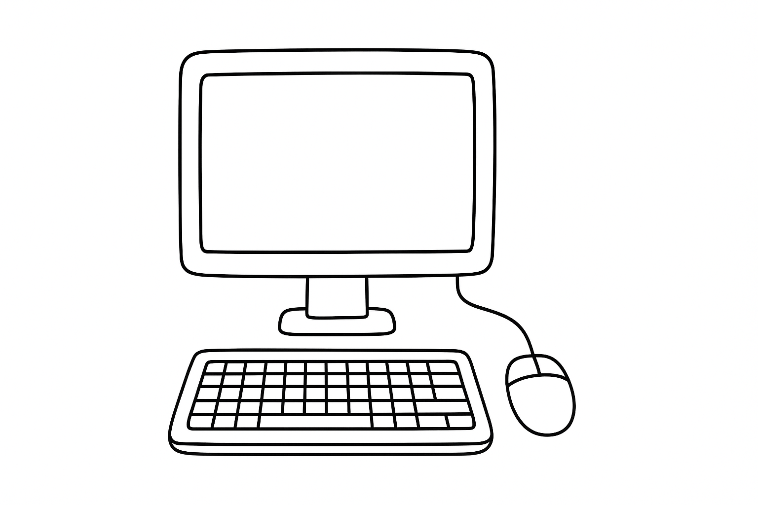 Página para Colorear Ordenador – Plantilla gratuita en PDF para ti