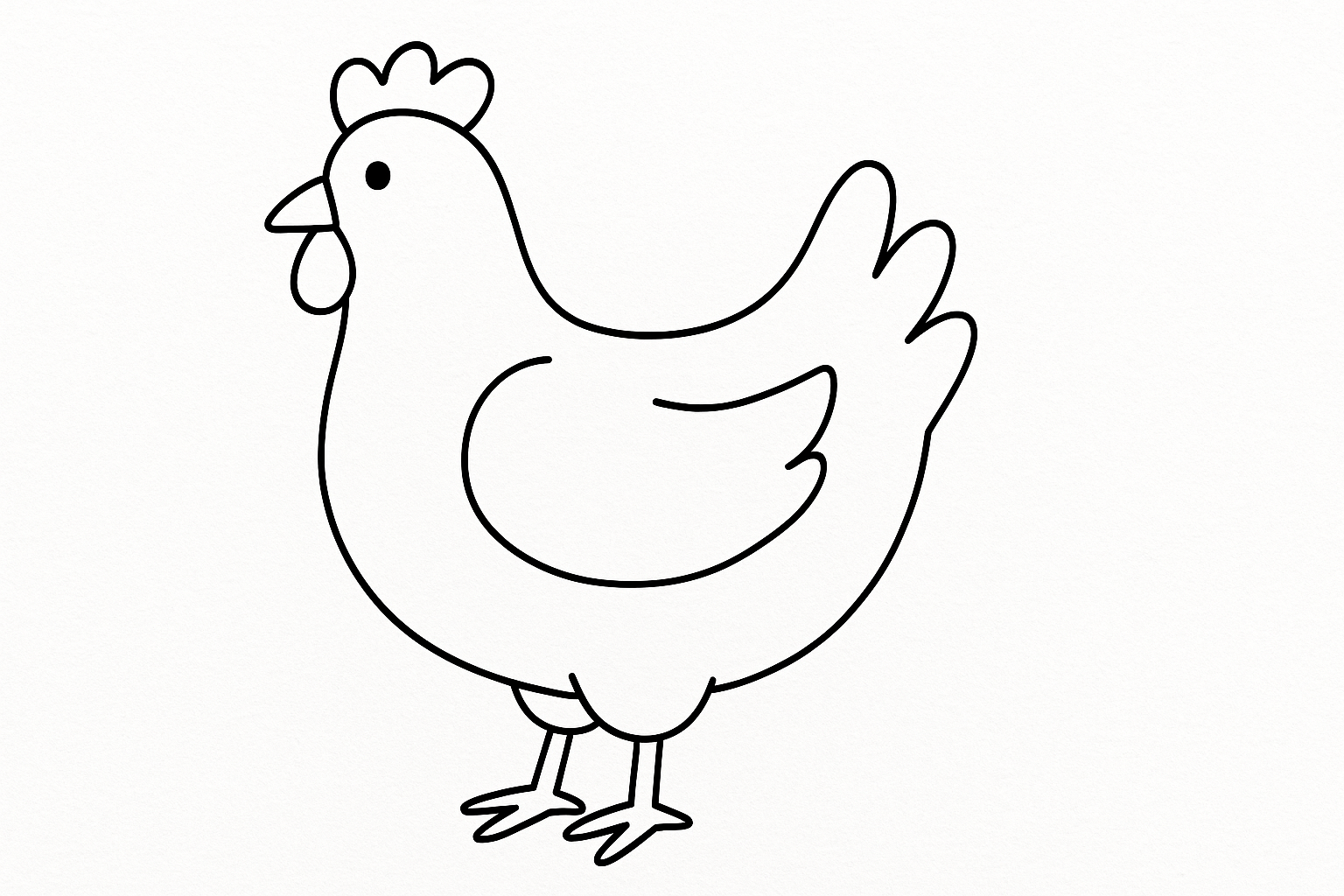 Pollo sencillo para niños