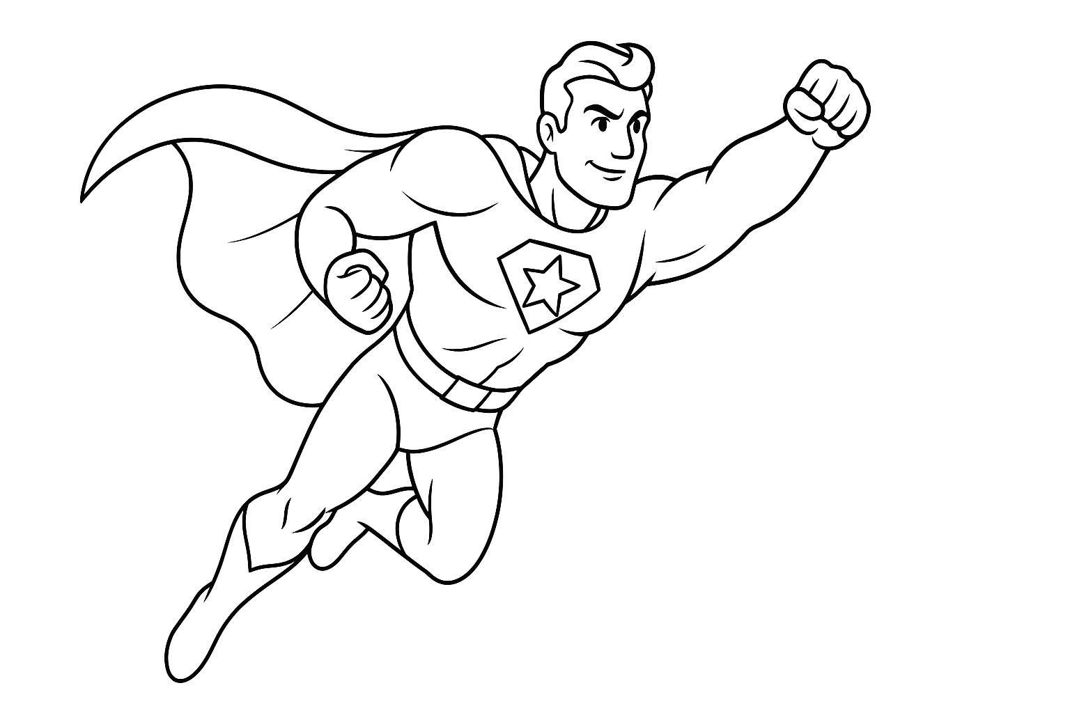 Superhéroe estilo cómic