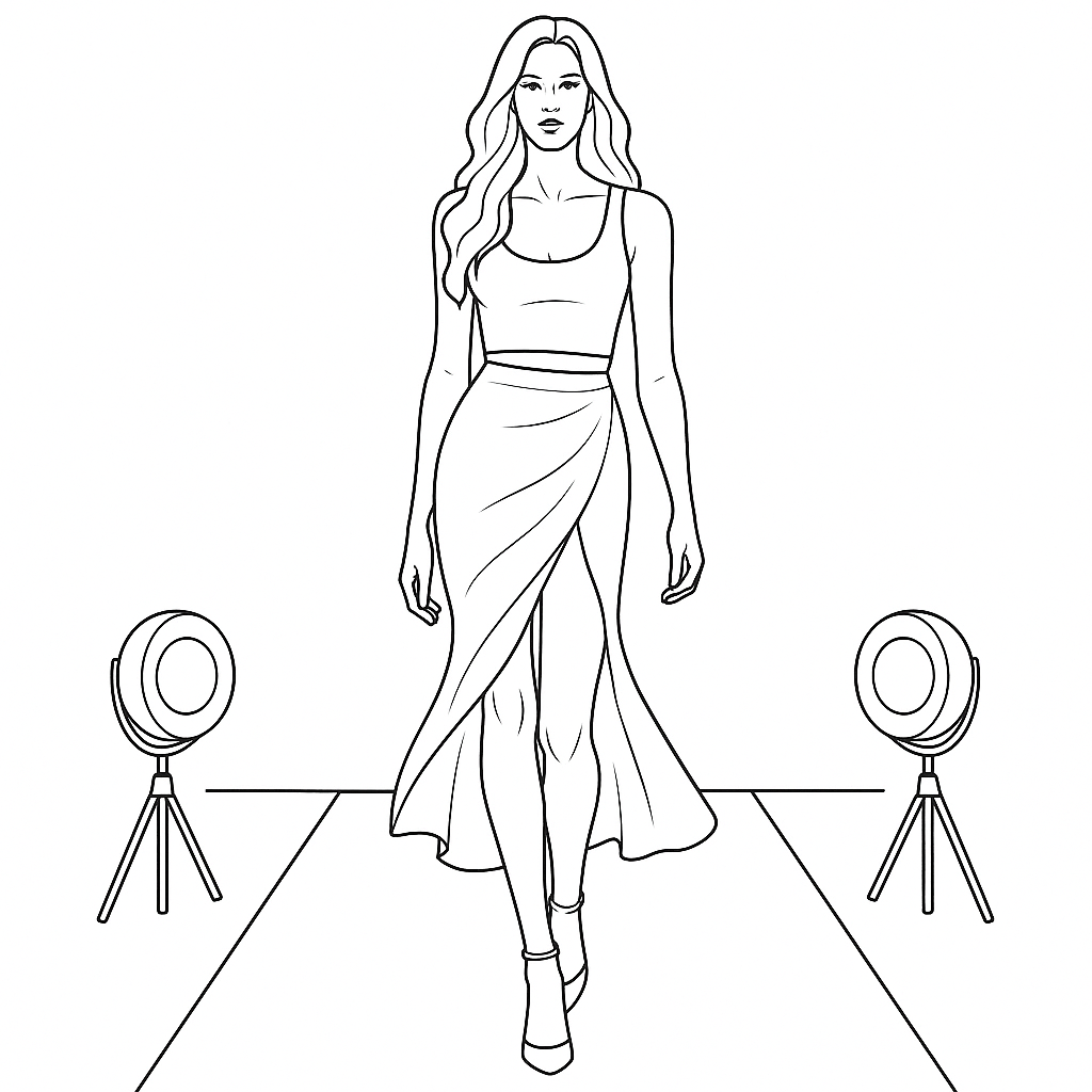 Top model en la pasarela