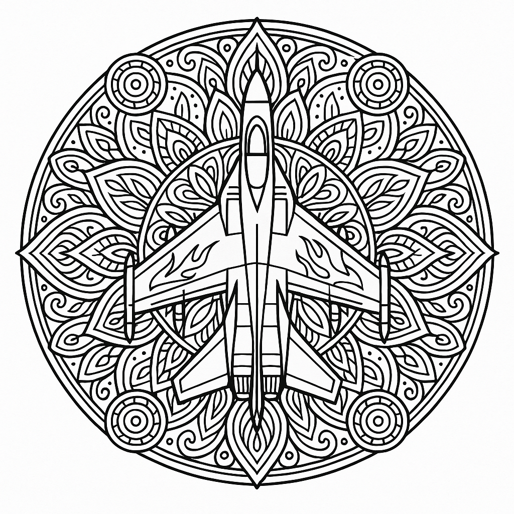 Avión de combate para imprimir