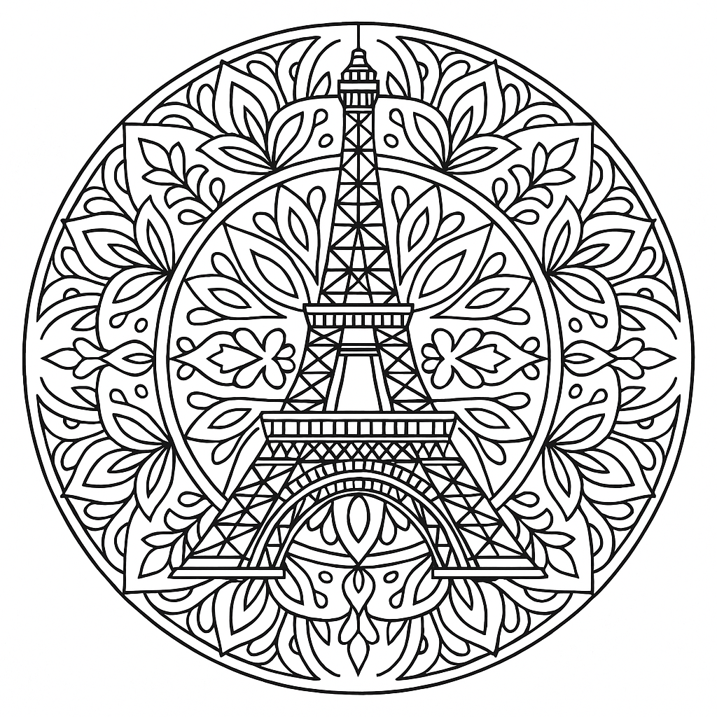 Plantilla de la Torre Eiffel para imprimir