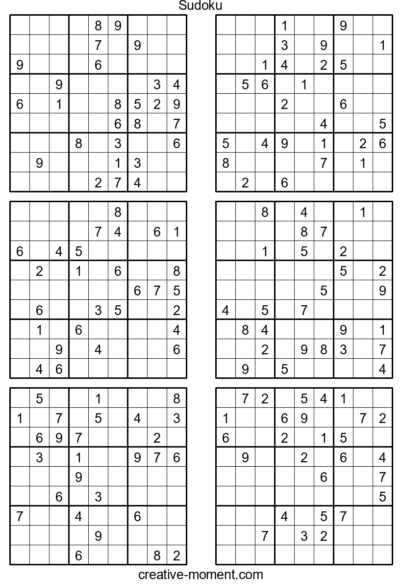 Mundo desafiante de Sudoku: Disfruta e imprime enigmas difíciles en línea