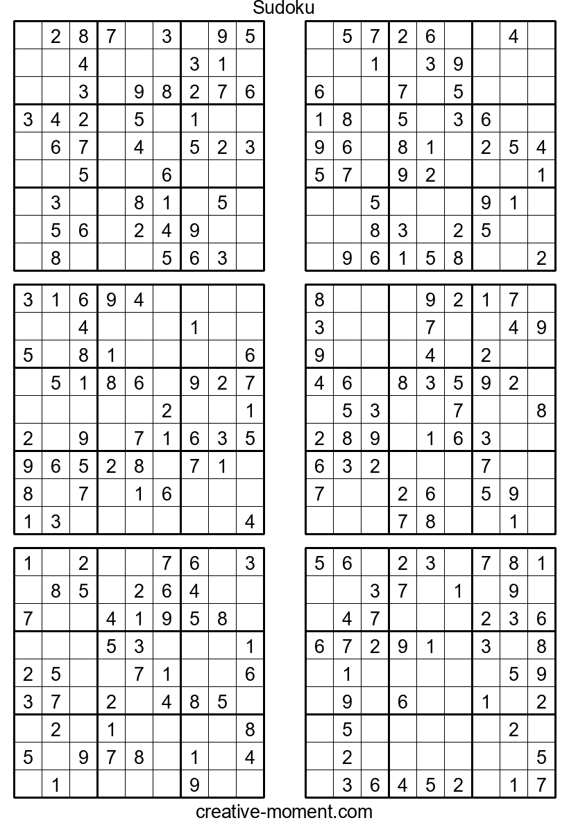 Sudoku Resueltos Fácilmente: Puzzles Gratuitos para Imprimir y Jugar