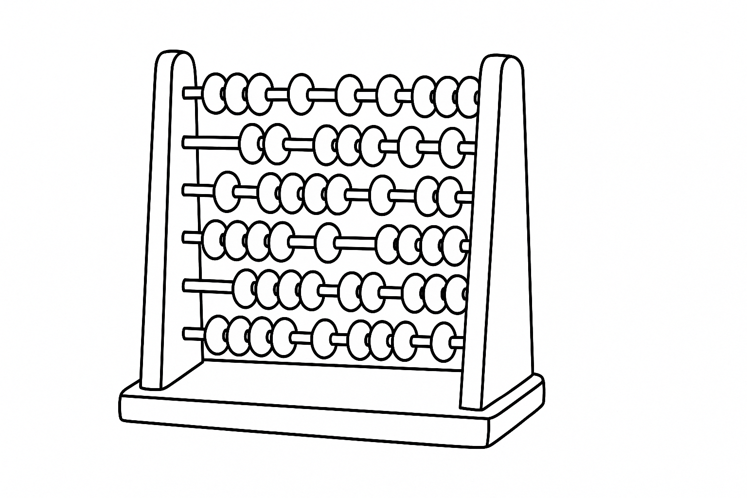 Coloriage Abacus gratuit – Modèle scolaire A4