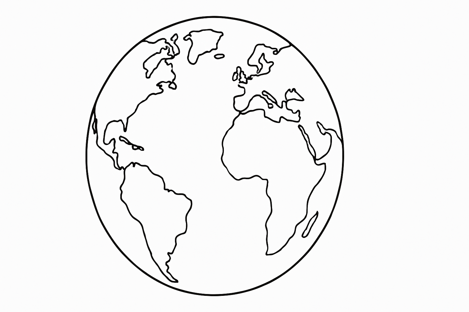 Globe avec Continents