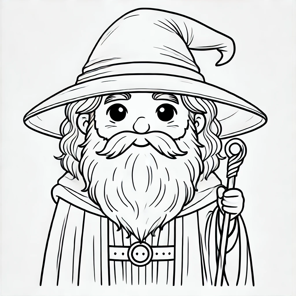 Magicien magique à imprimer