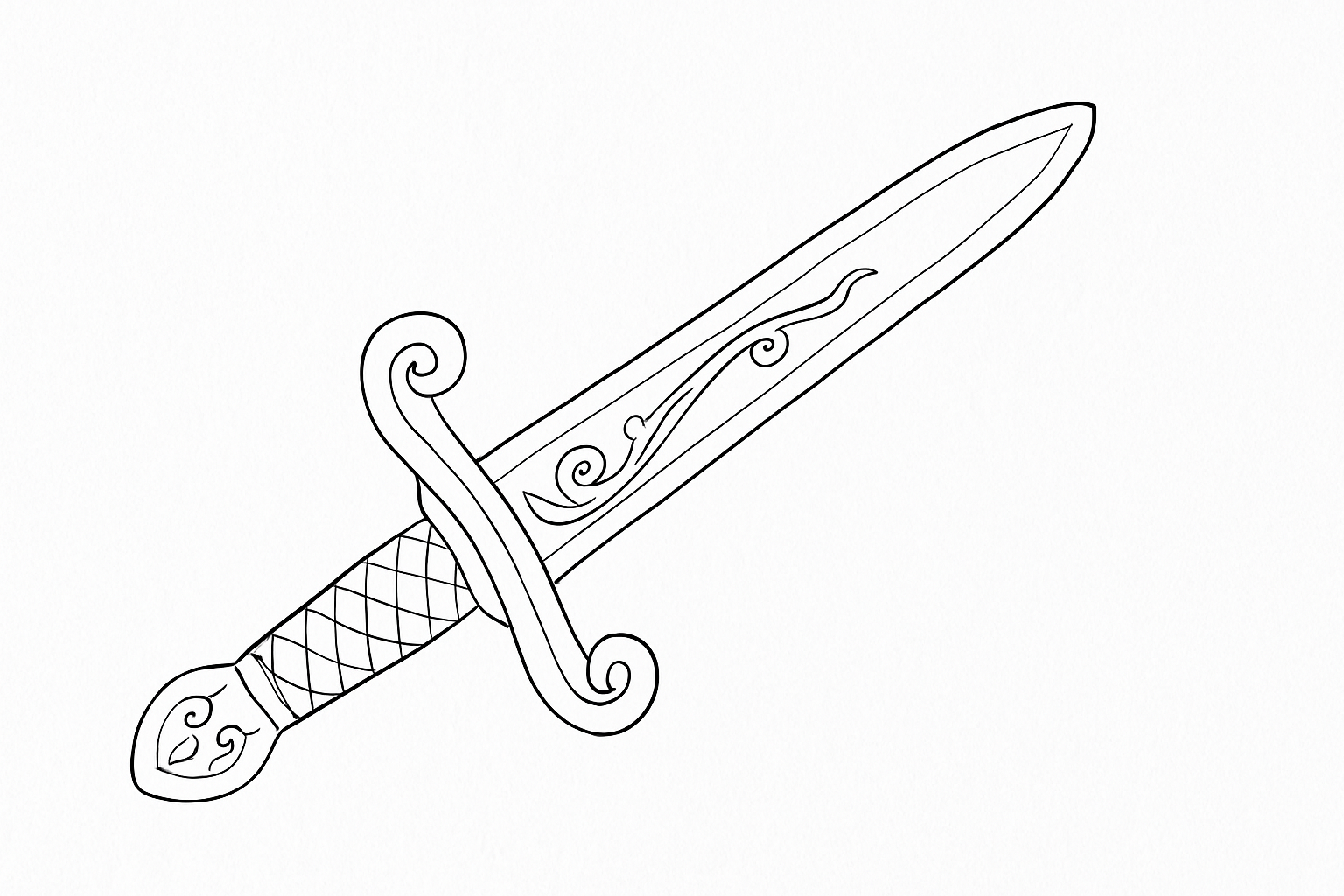 Épée décorée pour enfants