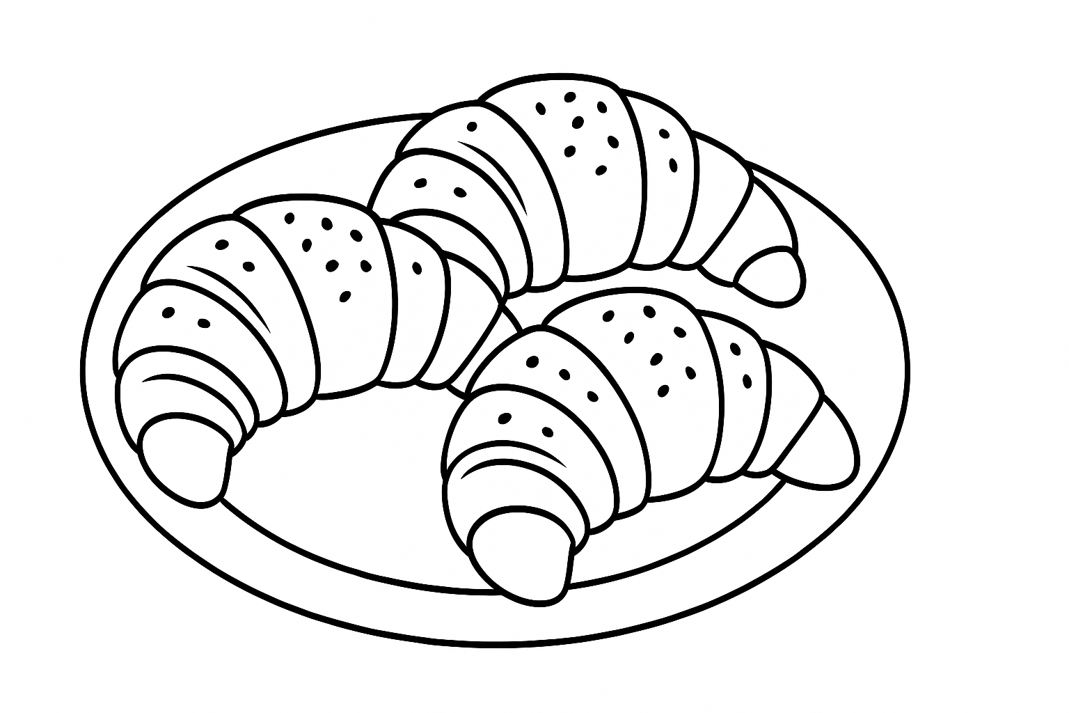Cornetti al Cioccolato nel Set da Colazione