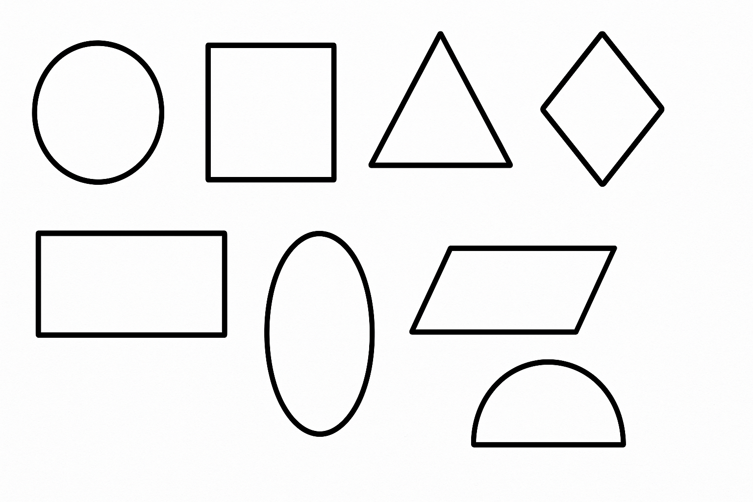 Disegno da colorare forme geometriche – ideale per bambini