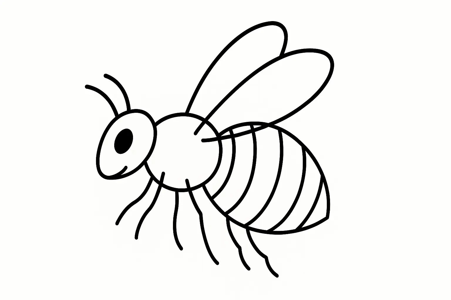 Malvorlage Biene: Gratis Ausmalbild zum Ausdrucken