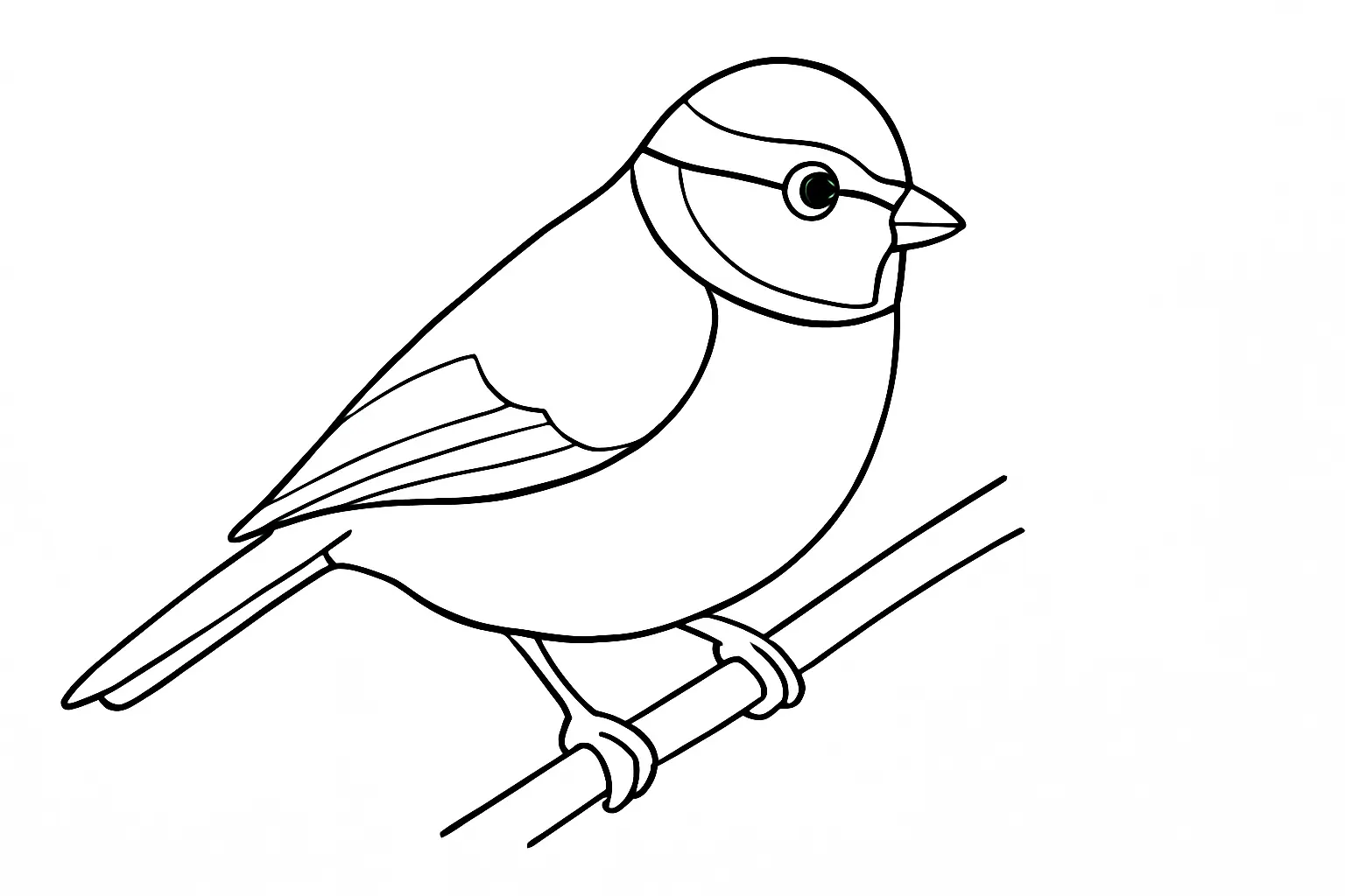 Blaumeise Malvorlage – gratis Ausmalbild zum Ausdrucken