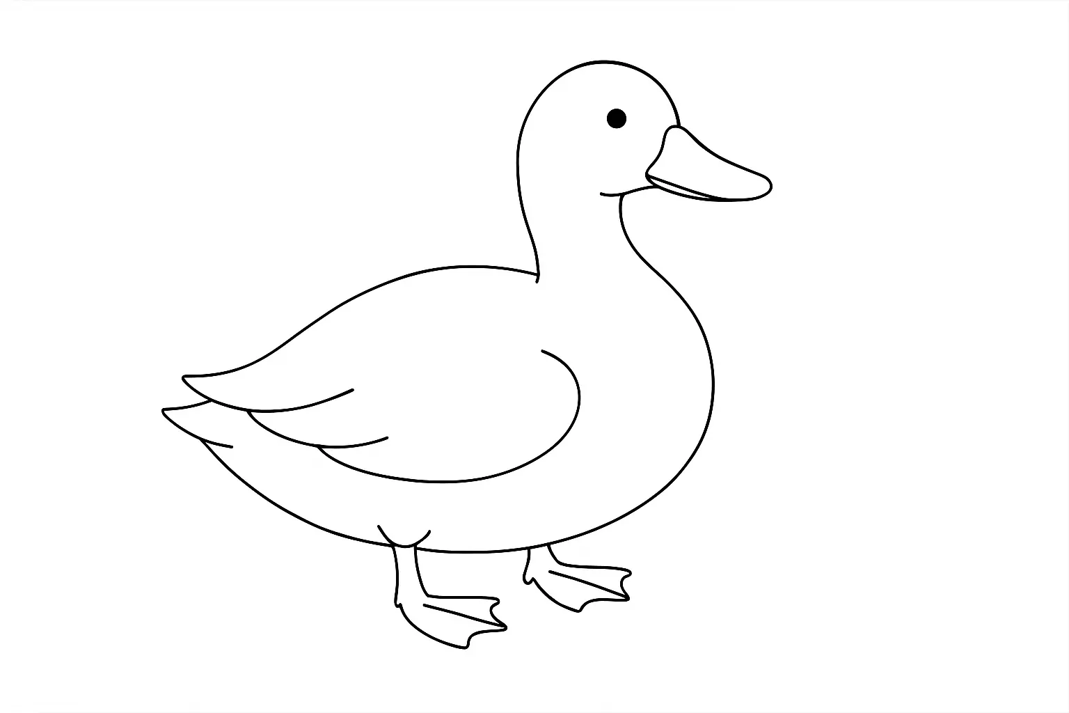 Pato para imprimir para niños