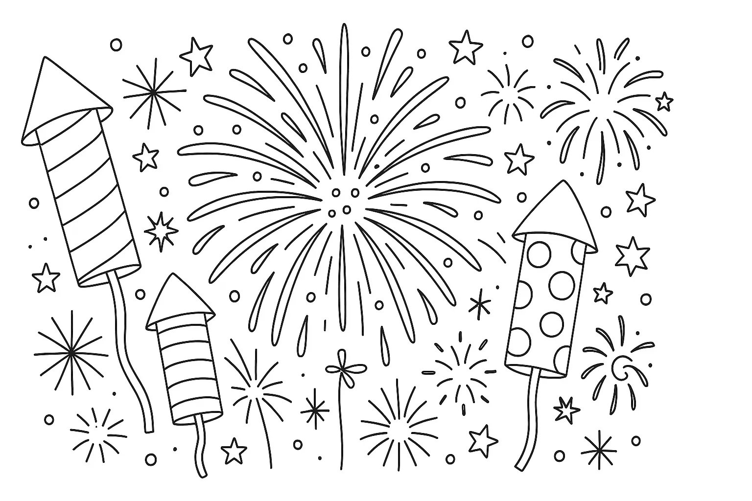 Feuerwerk zu Neujahr