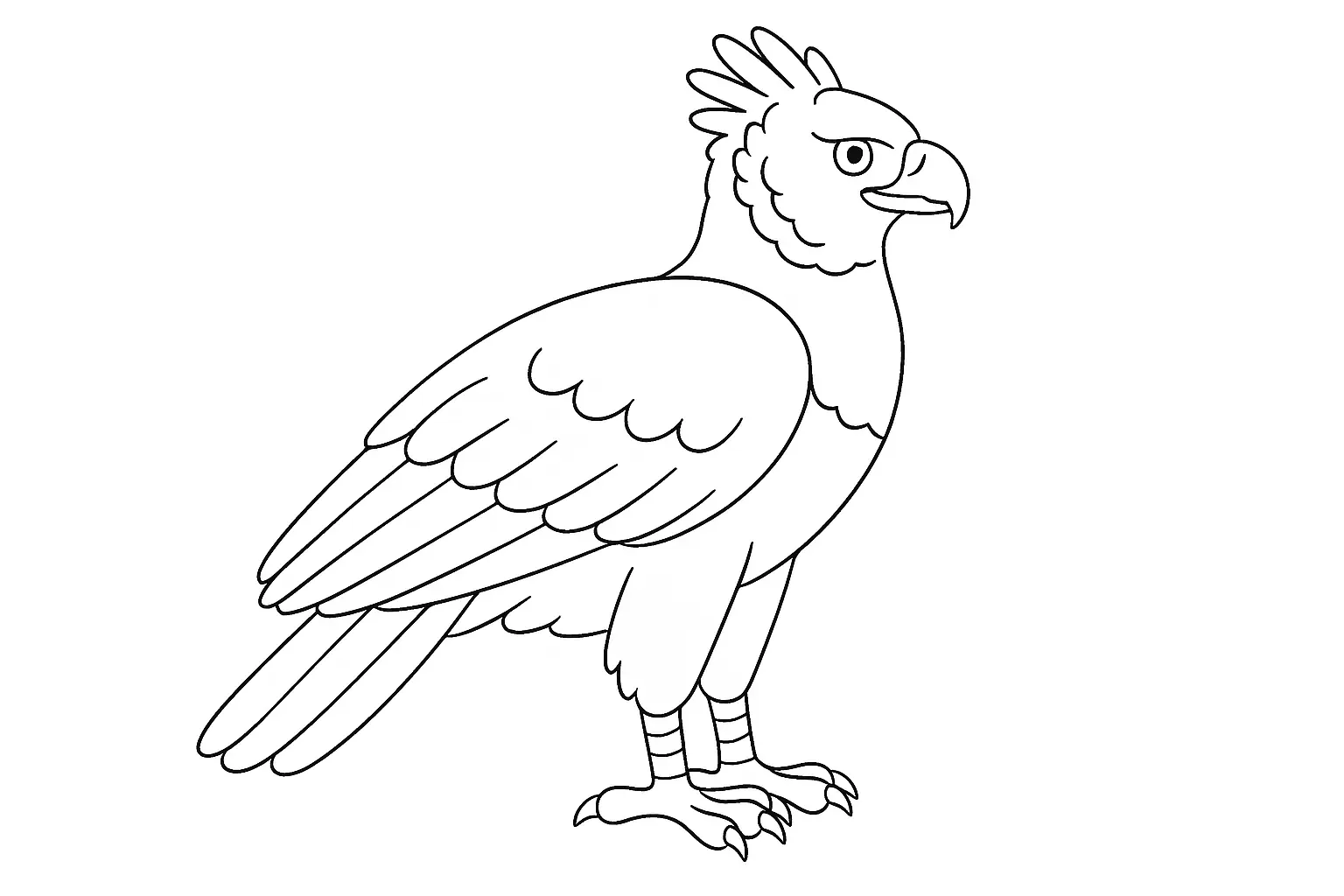 Harpyie Ausmalbild – Kostenlose Malvorlage für Kinder