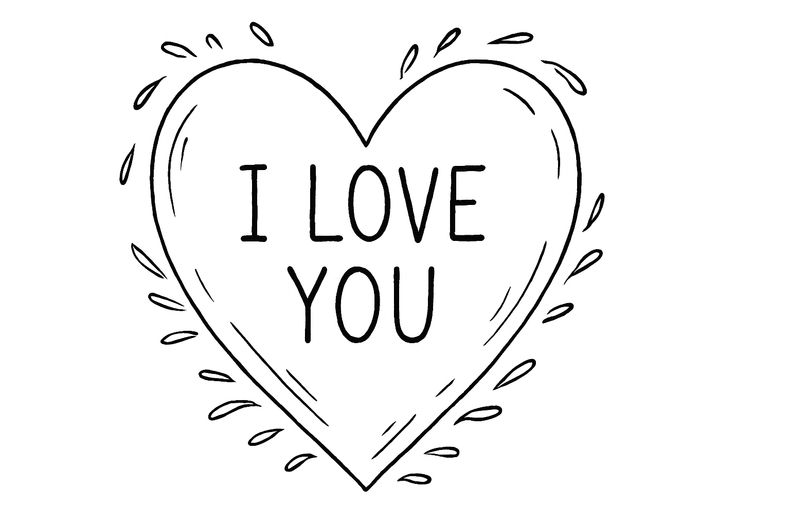Heart Coloring Page – Free Printable PDF