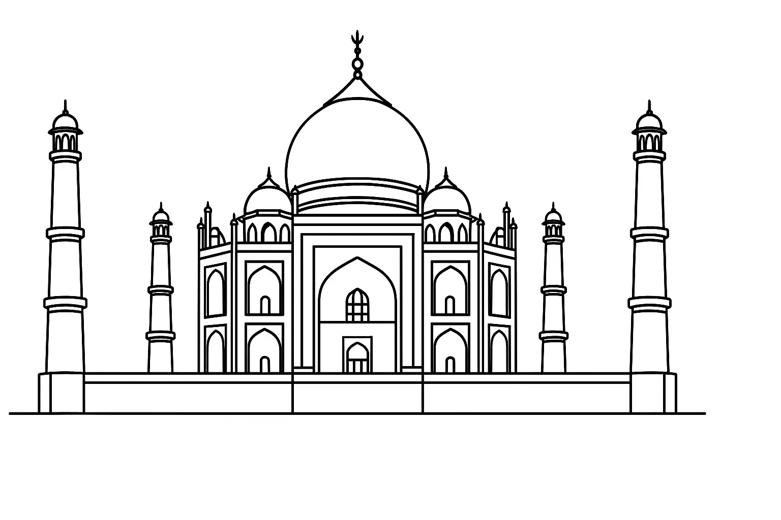 Indisches Bauwerk Taj Mahal