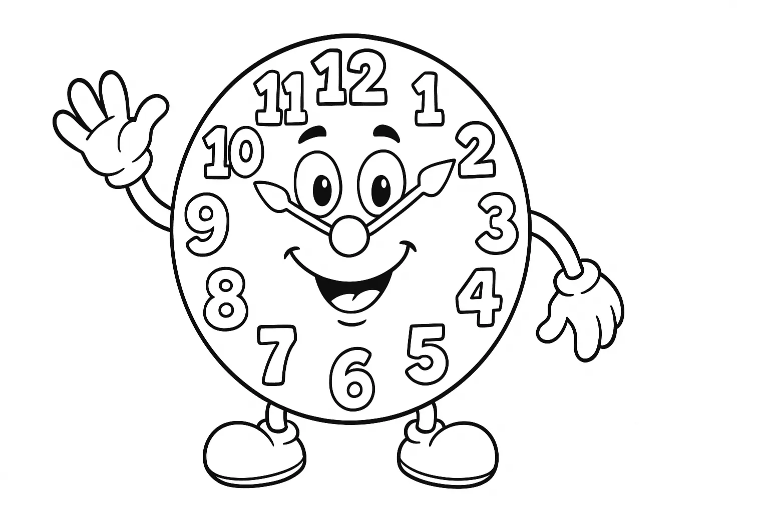 Lernuhr zum Ausmalen: PDF-Vorlage für Kinder jetzt sichern