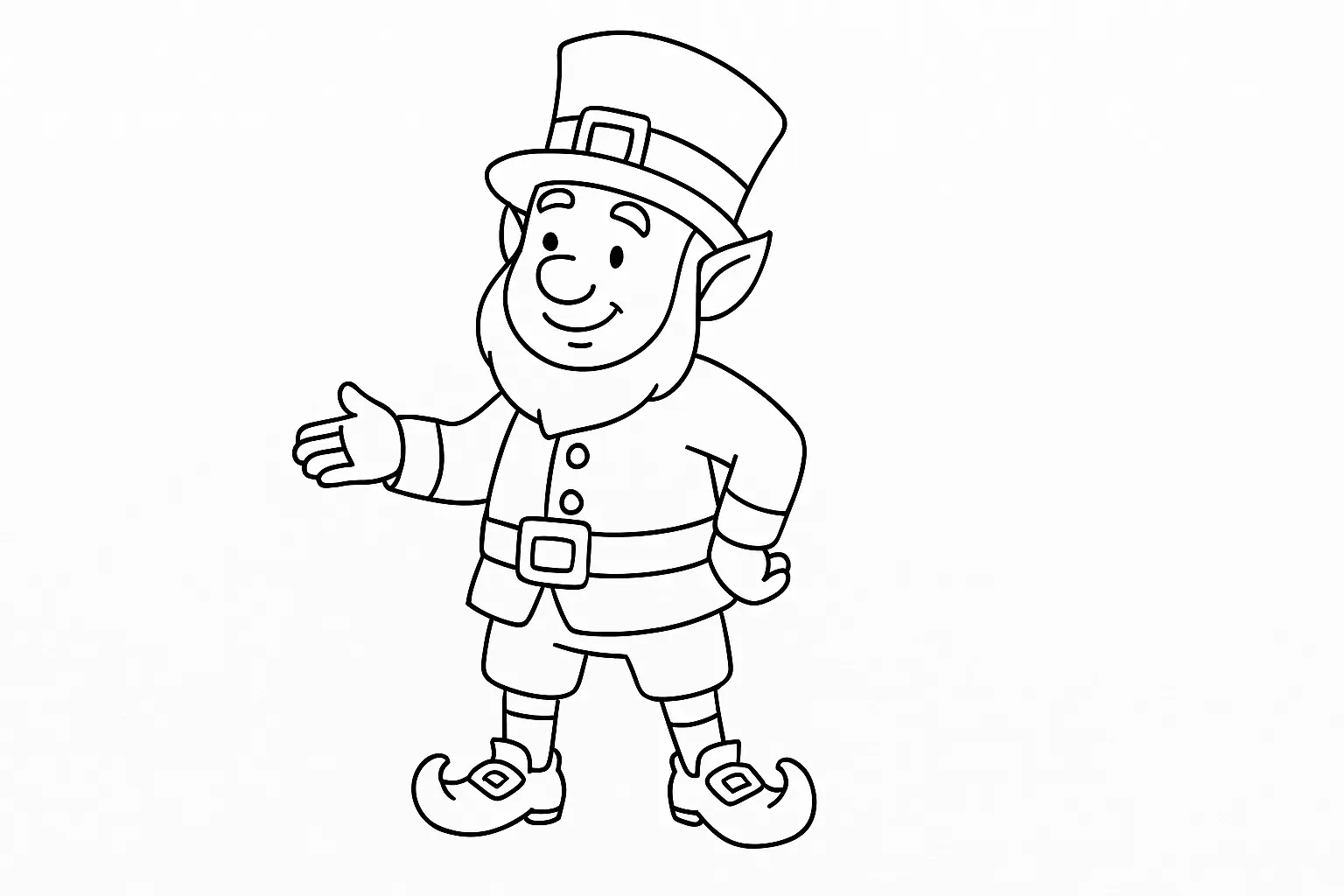 Kobold-Malvorlage für Kinder