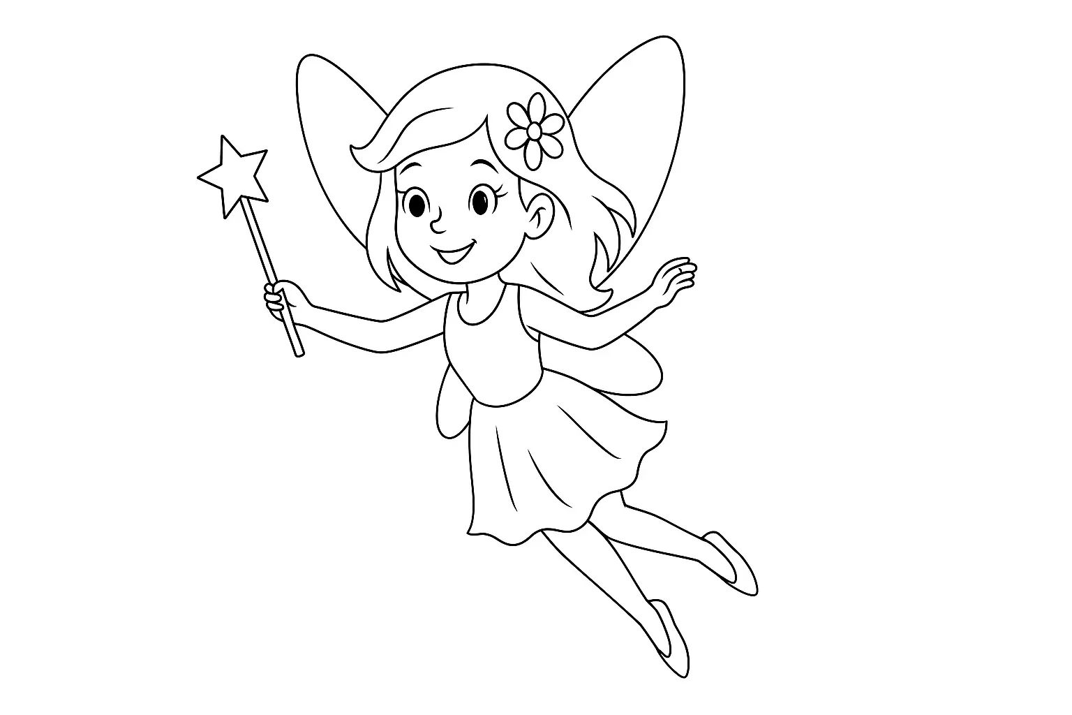 Märchenhafte Fee zum Ausdrucken