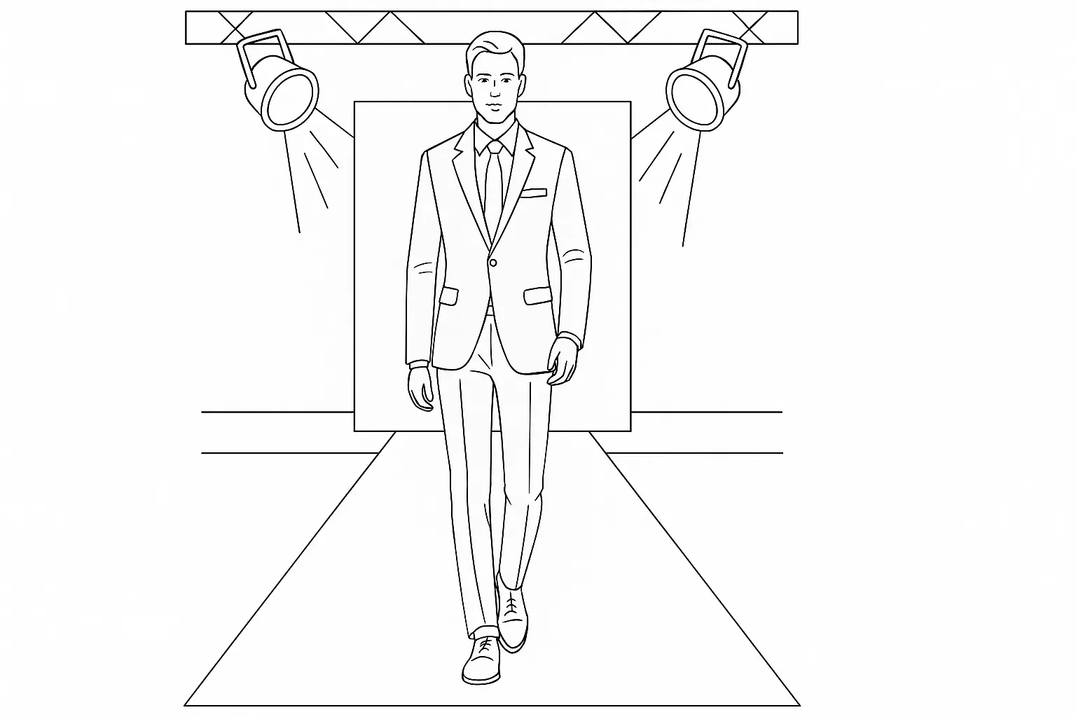 Top model masculin sur le podium