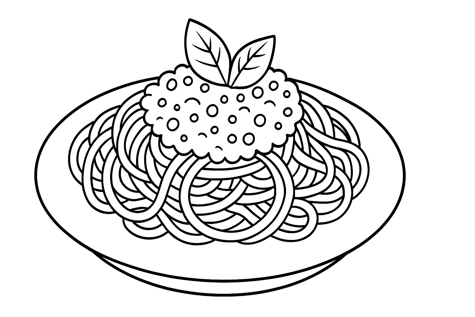 Nudeln mit Bolognese – Teller