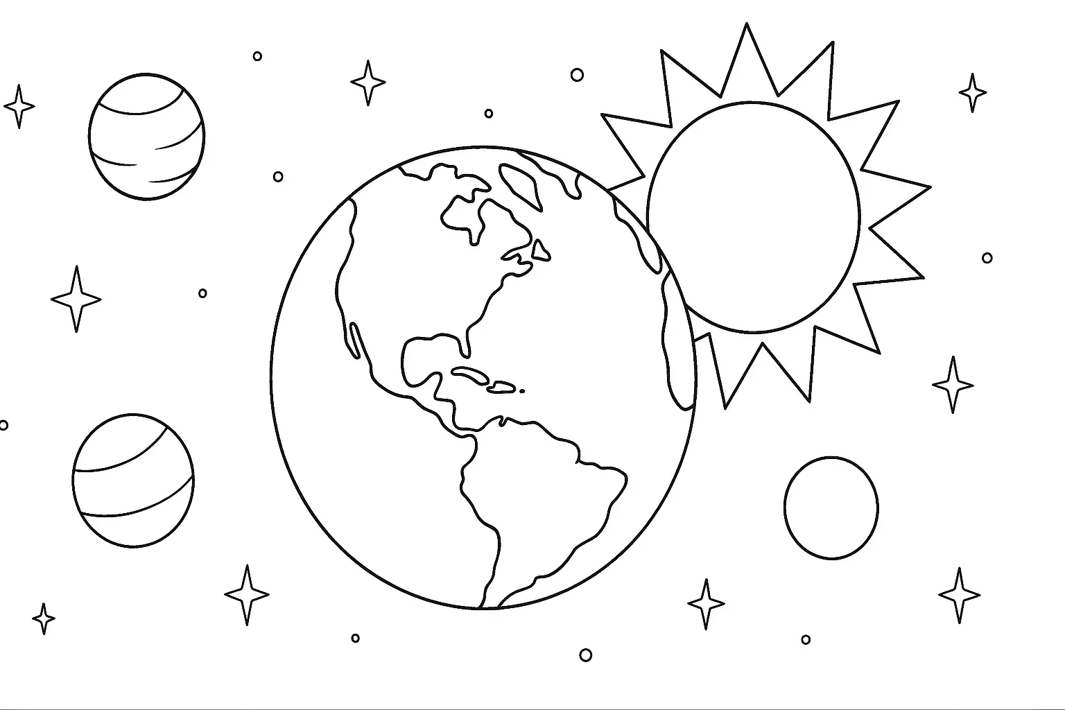 Planet Erde und Sonnensystem