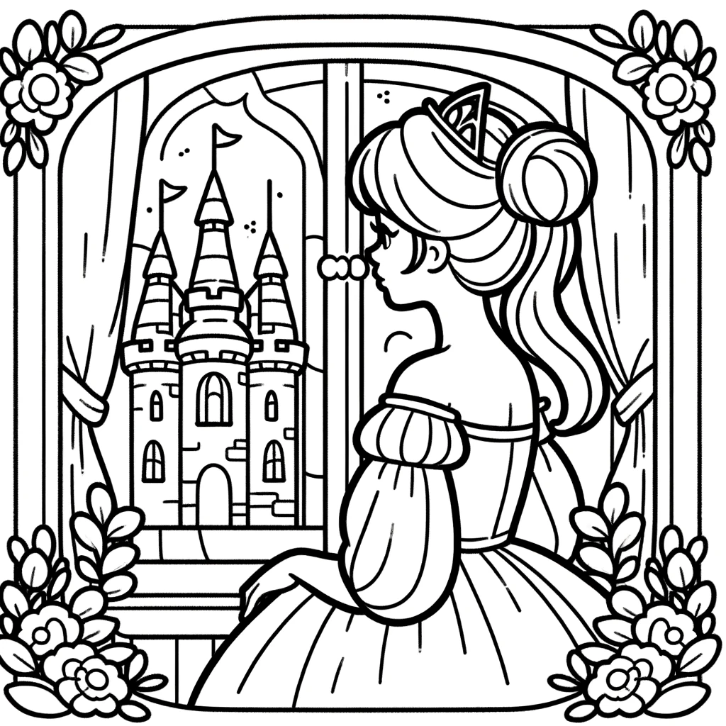Princess at the Castle Window - Discovering the Fairy Tale World
