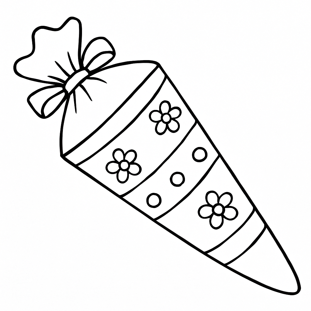 School Cone for First Day of School