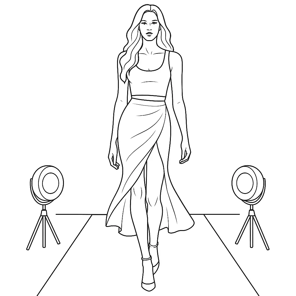 Top model sur le podium