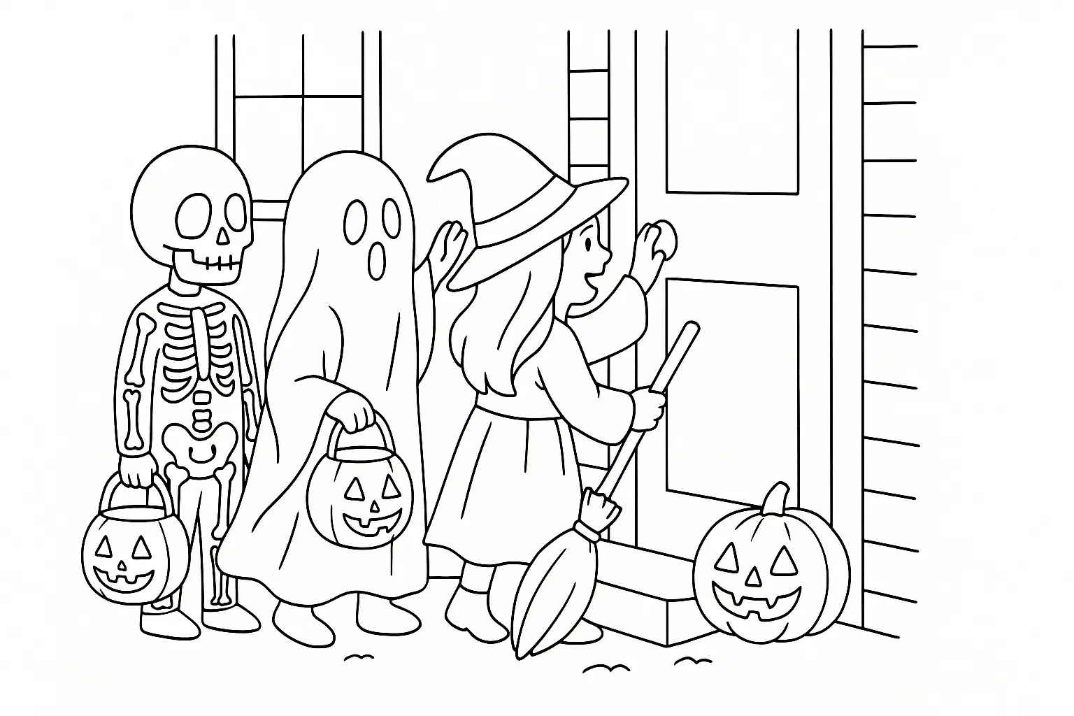 Süßes oder Saures – Halloween-Ausmalmotiv jetzt als PDF