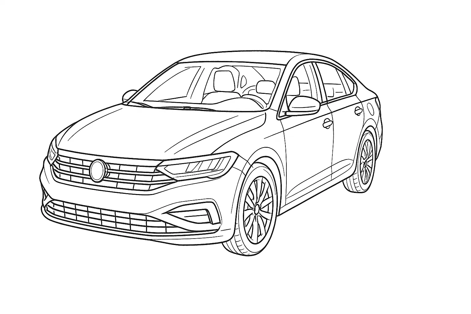 Limousine Coloring Page to Color: Free PDF