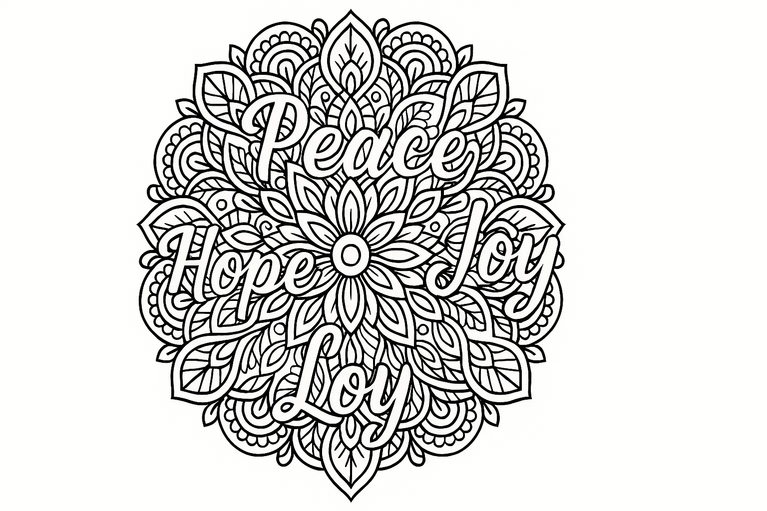 Kreative Wörter und Ornamente