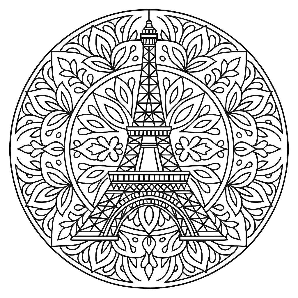 Eiffelturm-Vorlage zum Ausdrucken