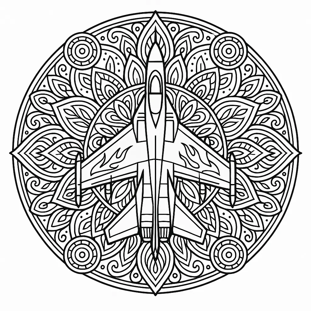 Kampfflugzeug zum Ausdrucke