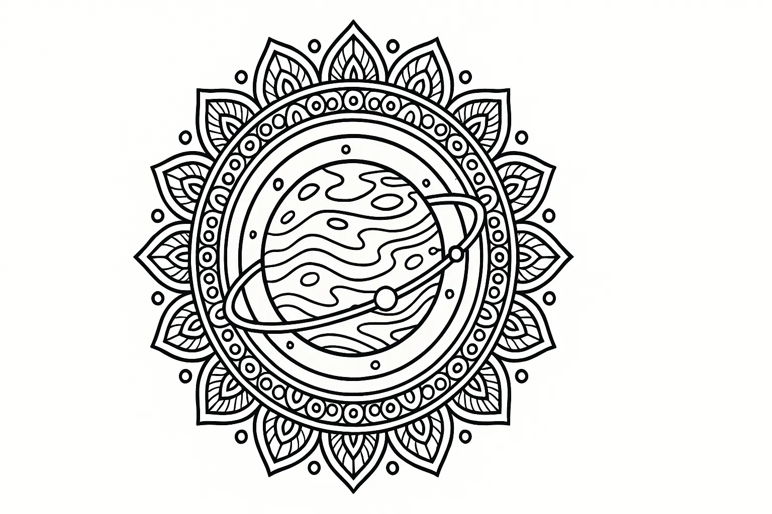 Planet mit filigranen Strukturen