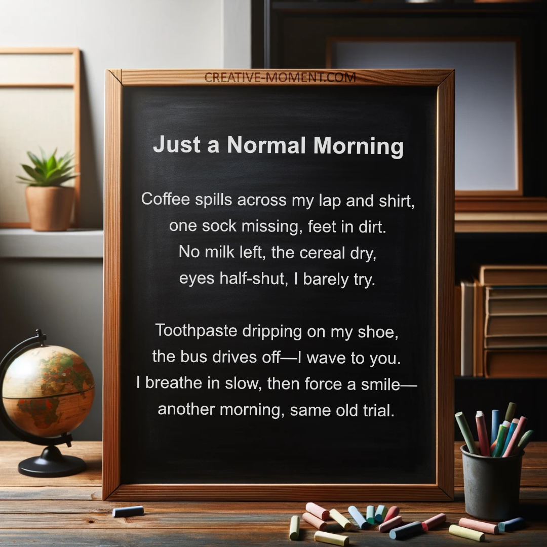 Humorous Poem about Morning Stress – &quot;Just an Ordinary Morning&quot;